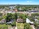 Beautiful aerial view of the neighborhood with downtown skyline and tree coverage at 112 W Mohawk Ave, Tampa, FL 33604
