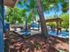 Beautiful backyard with pergola, outdoor dining area, and lush landscaping at 112 W Mohawk Ave, Tampa, FL 33604