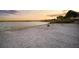 Community beach with white sand, lounge chairs, and fire pit, perfect for relaxation at 11550 Lake Lucaya Dr, Riverview, FL 33579