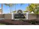 Fawn Lake deed restricted community sign with deer and crane emblem at 13409 Fawn Springs Dr, Tampa, FL 33626