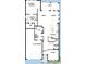 Layout of the house showing Owner's Retreat, Kitchen, Dining, Gathering Room, Study and Garage at 1586 Running Tide Pl, Sarasota, FL 34240