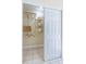 Inside view of the bedroom closet, with shelving and hanging space for your wardrobe at 1713 W Louisiana Ave, Tampa, FL 33603