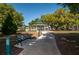 A gazebo is surrounded by lush greenery in a well-maintained park setting with mature trees at 1802 Oak Ridge Rd, Safety Harbor, FL 34695