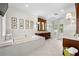 Luxurious bathroom with soaking tub, glass shower, and custom vanity at 3125 Christophers Watch Ln, Ruskin, FL 33570