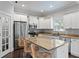 Beautiful kitchen with stainless steel appliances, granite countertops, and a breakfast bar with seating at 3620 W San Pedro St, Tampa, FL 33629