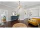 Cozy living room featuring dark wood floors and stylish decor at 3620 W San Pedro St, Tampa, FL 33629