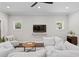 Spacious living room with large white sofa and modern decor at 3620 W San Pedro St, Tampa, FL 33629