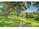 Picturesque pond surrounded by mature trees and lush greenery offers a tranquil view at 6030 Sandhill Ridge Dr, Lithia, FL 33547