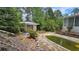 Overgrown backyard featuring a weathered pool and a detached structure surrounded by overgrown greenery at 7111 Oregon Chickadee Rd, Weeki Wachee, FL 34613