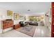 Inviting living room space with neutral paint and furnishings at 8083 Bayhaven Dr, Seminole, FL 33776