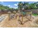 Fenced-in backyard featuring raised garden beds, a small yard, and plenty of space to create your dream garden at 11376 119Th Ter, Largo, FL 33778