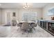 Stylish dining room with modern decor, wet bar and wine refrigerators at 1543 W Cass St, Tampa, FL 33606