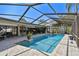 Enjoy the screened-in pool, outdoor bar, lounge seating, and covered patio for the best in outdoor living at 1622 El Tair Trl, Clearwater, FL 33765