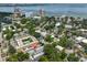 Aerial view of neighborhood and townhouse location in beautiful beachside community with skyline and ocean view at 2011 S Carolina Ave, Tampa, FL 33629