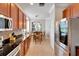 Functional kitchen with modern appliances and a sunny breakfast nook at 215 Sela Cove Cir, Apollo Beach, FL 33572