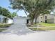 Charming single-story home featuring a well-maintained front yard, mature shade tree, and a two-car garage at 24741 Ravello St, Land O Lakes, FL 34639
