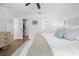 This is a spacious main bedroom with a closet and bathroom at 3041 Waterfall Dr, Spring Hill, FL 34608