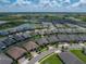 Neighborhood aerial view showcases a beautiful community near lakes and lush greenery, providing a serene living environment at 31510 Cabana Rye Ave, San Antonio, FL 33576