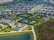Aerial view of the neighborhood's tennis courts, bocce ball, and shuffleboard courts at 31510 Cabana Rye Ave, San Antonio, FL 33576