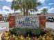 Medley at Mirada community entrance sign with beautiful landscaping at 31510 Cabana Rye Ave, San Antonio, FL 33576