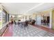 Enclosed patio featuring seating and dining area, rug, and view of backyard at 3420 Santa Clara Dr, Punta Gorda, FL 33983