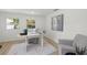 Bright home office with stylish decor, including a modern desk, chair, and area rug at 3801 Dr Martin Luther King Jr N St, St Petersburg, FL 33703