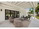 Relaxing covered patio featuring comfortable seating, neutral colors and an open design at 3801 Dr Martin Luther King Jr N St, St Petersburg, FL 33703