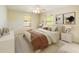 Bedroom with a view, a plush bed, and decorative wall art at 6201 Amaretto Ln # 6201, Tampa, FL 33634