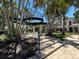 Picture of a gazebo surrounded by tropical landscaping near the pool at 622 Seascape Way, Tampa, FL 33602