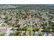 An aerial view of a quiet neighborhood with mature trees, showcasing its serene location at 656 40Th Ne Ave, St Petersburg, FL 33703