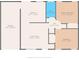Detailed floor plan showing layout including kitchen, living room, bedrooms, garage, and bath at 7400 Belvedere Ter, New Port Richey, FL 34655