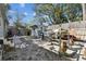 Spacious backyard with patio and equipment at 10501 Bay Hills Cir, Thonotosassa, FL 33592