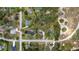 Overhead shot of neighborhood homes nestled among trees at 11207 Donneymoor Dr, Riverview, FL 33569