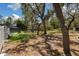 The expansive backyard offers mature trees, privacy, and a screened-in pool, perfect for enjoying the outdoors at 11207 Donneymoor Dr, Riverview, FL 33569