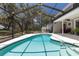 Enjoy swimming in this screened-in pool with a backyard view, patio seating, and lush landscaping at 11207 Donneymoor Dr, Riverview, FL 33569