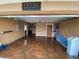 Clean and spacious garage interior with a water filtration system, ready for storage or a workshop at 13035 91St Ave, Seminole, FL 33776