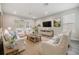 Inviting living room with a neutral color palette, comfortable seating, and bright natural light at 13614 Stevenson Ln, Odessa, FL 33556