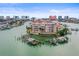 Waterfront condominium featuring a private pool, docks, and stunning water views with nearby city skyline at 205 Brightwater Dr # 101, Clearwater Beach, FL 33767
