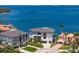 Aerial view of luxury homes along a waterfront community, showcasing lush landscapes and scenic views at 2087 Michigan Ne Ave, St Petersburg, FL 33703