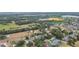 Expansive aerial view of a residential neighborhood with mature trees and green spaces at 2202 Colewood Ln, Dover, FL 33527