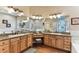 Spacious bathroom with granite countertops, dual sinks, and walk-in shower at 2202 Colewood Ln, Dover, FL 33527