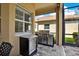 Outdoor built-in stainless steel grill at 2614 Brookforest Dr, Wesley Chapel, FL 33544