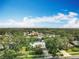 Aerial shot capturing the lush neighborhood and highlighting the home's prime location at 2742 Sea Pines E Cir, Clearwater, FL 33761