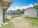 View of the pool area and shed located in the backyard at 2742 Sea Pines E Cir, Clearwater, FL 33761
