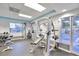 Well-equipped gym with modern weight machines and plenty of natural light at 30140 Barnaby Ln, Wesley Chapel, FL 33543