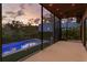 The home features a patio overlooking a stunning pool and backyard at 500 38Th Ne Ave, St Petersburg, FL 33704