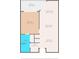 Floor plan of the house with the location of the rooms and dimensions at 5915 Sea Ranch Dr # 202, Hudson, FL 34667