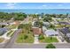 Beautiful aerial view of the home and neighborhood, showcasing proximity to the water at 6801 Pinellas Point S Dr, St Petersburg, FL 33712