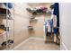 Spacious walk-in closet with shelving for organized storage at 6933 Cozumel Ct, Land O Lakes, FL 34637