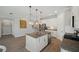 Open kitchen layout with a center island, stainless steel appliances, and lots of counter space at 764 W Bayshore Dr, Tarpon Springs, FL 34689